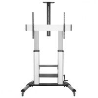 aisens ft100te-125 soporte de pie inclinable con ruedas y manivela para tv 60-100 vesa 1000x600 max 100kg