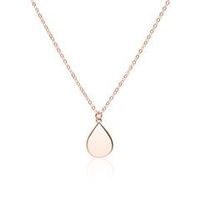 cadena gota para mujer de plata 925 chapado en oro rosa