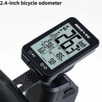 ordenador de bicicleta gps ordenador inalambrico para bicicleta pantalla lcd 24 velocimetro de ciclismo odometro con retroiluminacion automatica y soporte