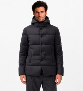 DUNO para hombre. BJORN Chaqueta Bjorn gris (56), Casual, Lana
