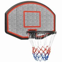 tablero de baloncesto polietileno negro 71x45x2 cm vidaxl
