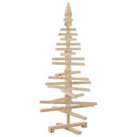 arbol de navidad de madera de adorno madera maciza pino 120 cm vidaxl