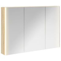 armario con espejo de bano  mueble de bano roble sonoma 1035 x 155 x 70 cm