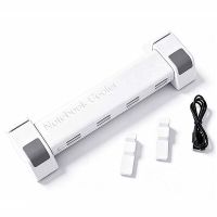 soporte de enfriamiento para portatil zovn h11 con 4 ventiladores 3600 rpm velocidad ajustable alimentado por type-c