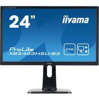 iiyama prolite xb2483hsu-b3 full hd 24r lcd monitor - black black