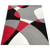 alfombra moderna diamora rojo 60x110 cm