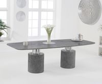 antonio 260cm grey marble dining table