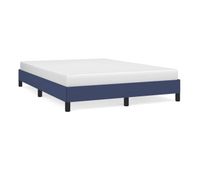 estructura de cama de tela gris taupe azul 140x200 cm