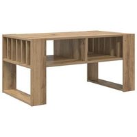 mesa de cafe roble artisan 92 x 495 x 45 cm vidaxl
