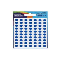 avery coloured labels round 8mm dia blue 560 labels  pk10