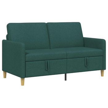 Sofá Con Almacenamiento Verde Oscuro 152 X 78 X 87 Cm Poliéster Vidaxl