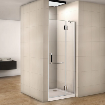 Aica Mampara De Ducha Frontal Abatible Perfil Cromado Vidrio Antical 8mm (780-810)x1900mm