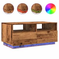 mesa de centro 49x90x40 cm madera - marron