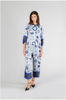 sudadera bimateria con estampado frontal multiblue bandana xxl