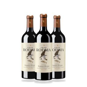 Gran Rodma Vino Tinto D.o. Ribera Del Duero 75 Cl 14,5 % Pack 3 Botellas