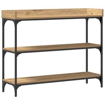 Mesa Consola | Mesa De Entrada Con Estante Roble Artisan 100 X 30 X 80 Cm