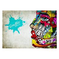 papel pintado 3d - graffiti beauty 250x175 cm