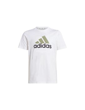 Camiseta adidas Essentials 2 Colored Big Logo Cotton Infantil Blanco