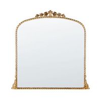 espejo decorativo de pared estilo glamour decoracion colgante 71x 71 cm dorado livry