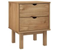 vidaxl mesita de noche otta madera maciza de pino 45x39x57 cm