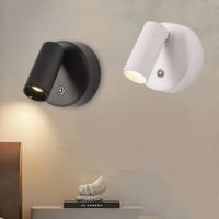 lampara de pared led recargable luces nocturnas tactiles foco magnetico inalambrico 360    rotacion para iluminacion de lectura de cabecera de dormitorio
