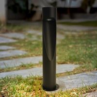 baliza exterior led leduni andru black 10w cct ip65 1000 lm  decoracion para espacios exteriores