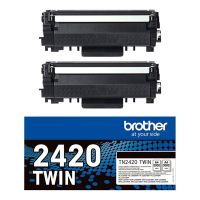 original multipack brother dcp-l2530dw printer toner cartridges 2 pack -tn2420