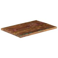 tablero mesa  tablero escritorio rectangular madera maciza reciclada 80x70x15 cm
