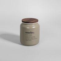 bote de porcelana beige mediano