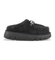 mou para mujer mufw531001a zuecos de piel bounce clog metal logo negro 38 3 a 5cm ninguno casual