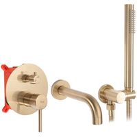 grifo de banera emportado oculto rea lungo gold brush  box