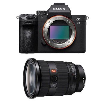 Cámara Mirrorless Sony Alpha 7 III 24MP 4K Sensor Full-Frame USB-C WiFi Bluetooth + Objetivo FE 24-70mm F2.8 GM II