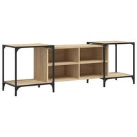 mueble tv  mueble de salon  armario tv madera de ingenieria roble sonoma 153x37x50 cm