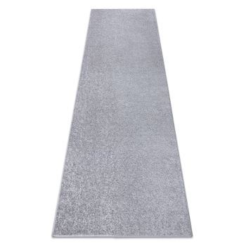Alfombra De Pasillo Santa Fe Plata 92 Llanura Color Sólido 110x330 Cm