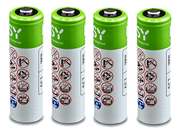 Pilas AA recargables - ISY IAB-2002, 4 pilas AA, 2300 mAh