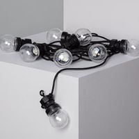 guirnalda bombillas led con cargador solar 7m