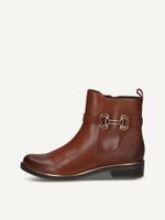 caprice bootie brown made of leather with block heel size 40