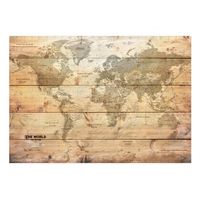 papel pintado 3d - map on boards 200x140 cm