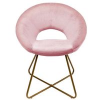 silla de terciopelo selesa - rosa