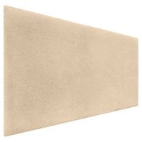dhome cabecero beige 95cm dual acabado toalla soft tapizado liso con patas 8cm grosor 70 alto tejido suave para pared acusticos cabeceros absorbentes 95cm 8cm - 70 al - beige