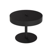 lampara de mesa zuko negro 2 luces