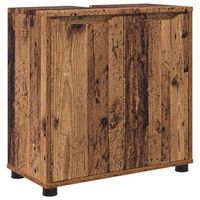 armario para lavabo de bano madera vieja 60 x 30 x 60 cm vidaxl