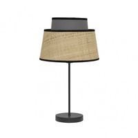 fabrilamp lapmara sobremesa de1luz modelo jia color natural detalle en gris