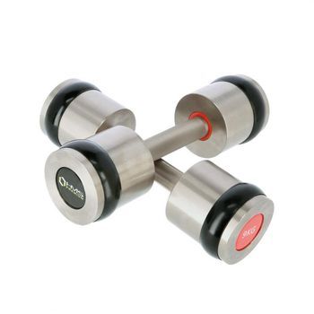 Mancuernas Cromadas 2x9 Kg Elementos De Silicona Hms Premium Hh09