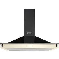 stoves richmond s1000 chimney cooker hood - black  cream black