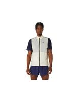 chaleco de running asics metarun packable gilet hombre beige