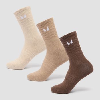 MP Unisex Crew Socks (3 Pack) - Neutral - UK 2-5