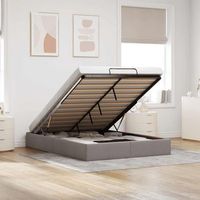 cama matrimonial  cama para adultos  estructura de cama otomana sin colchon gris pardo 140x190cm cfw565842