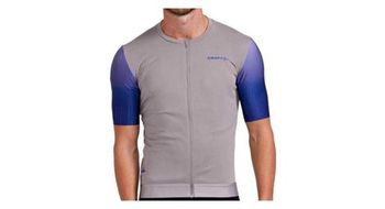 Maillot de manga corta craft adv aerogris claro azul