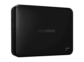 Disco duro externo 4 TB - Western Digital WD Easystore, Portátil, HDD, USB 3.2 Gen 1, Software de Copia Seguridad, Para Windows y Mac, Negro